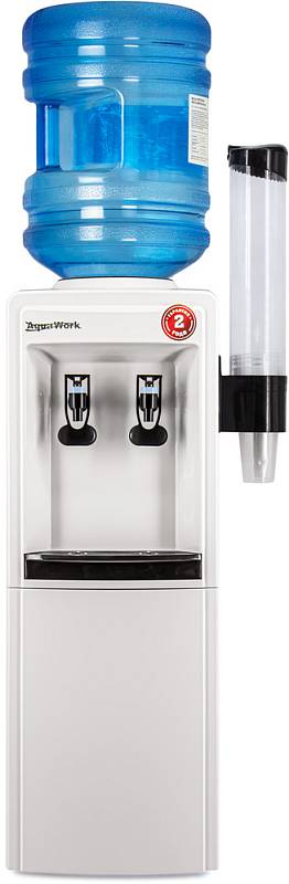 Кулер для воды Водораздатчик Aqua Work 0.8-LWR бело-черный без охлаждения