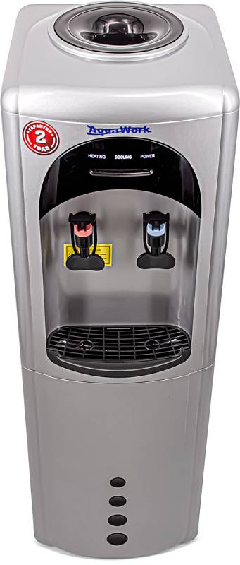 Кулер для воды Aqua Work 17-LDR серебро-черный электронный