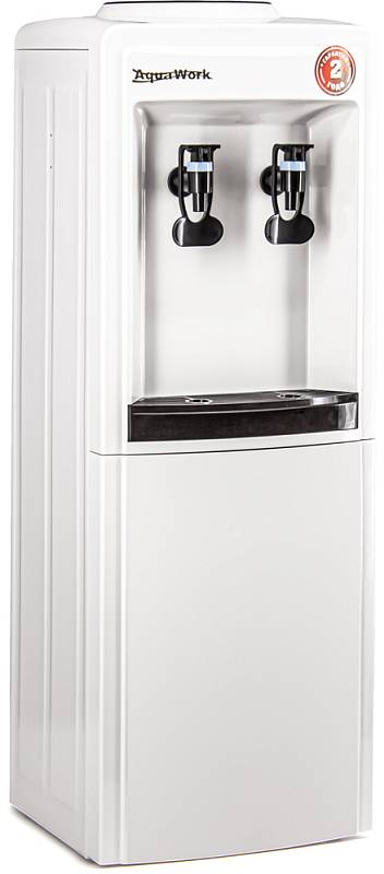 Кулер для воды Водораздатчик Aqua Work 0.8-LWR бело-черный без охлаждения
