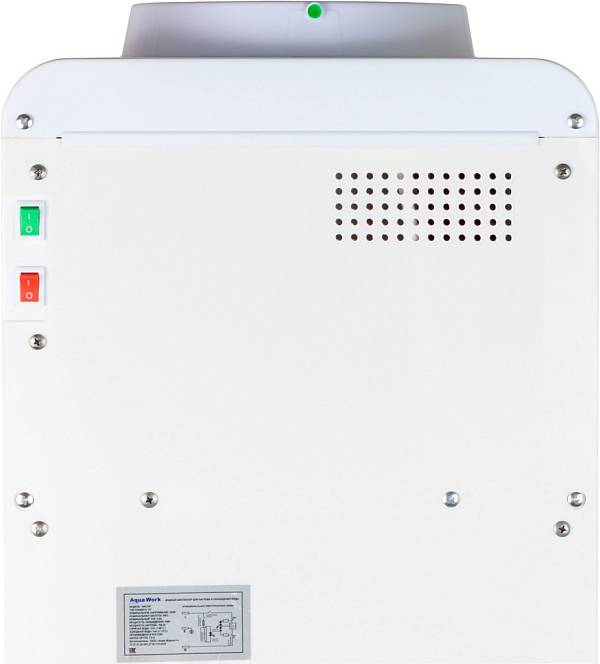 Кулер для воды Пурифайер Aqua Work 105-LDR/SF+F бело-черный электронный