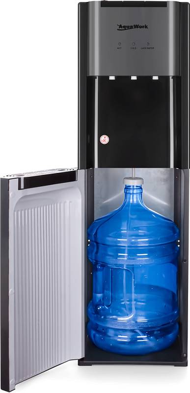 Кулер для воды Aqua Work 44-LDS графит с нижней загрузкой бутыли электронный