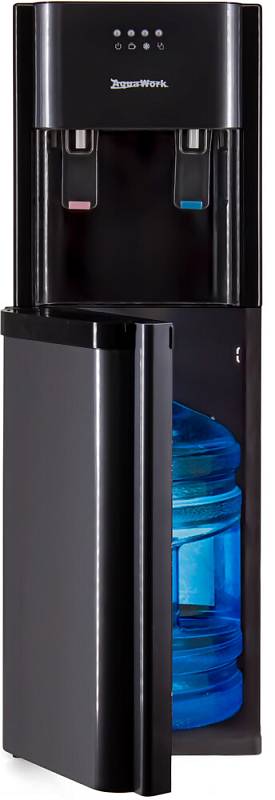 Кулер для воды Aqua Work 41-LDS графит с нижней загрузкой бутыли электронный