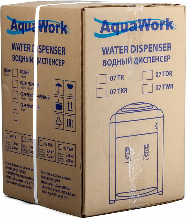 Кулер для воды Aqua Work 0.7-TDR бело-черный электронный
