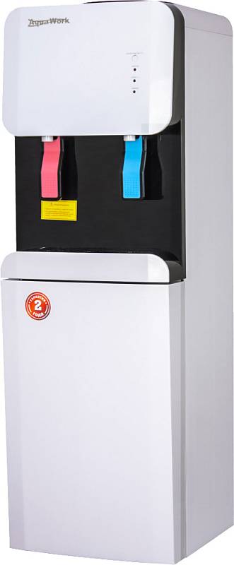 Кулер для воды Aqua Work 105-LRX бело-черный с холодильником компрессорный