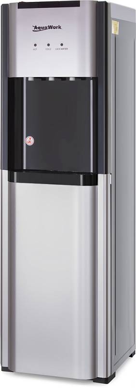 Кулер для воды Aqua Work 44-LDS серебро с нижней загрузкой бутыли электронный