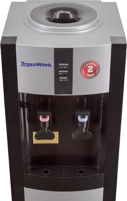 Кулер для воды Aqua Work 16-LDR серебро-черный электронный