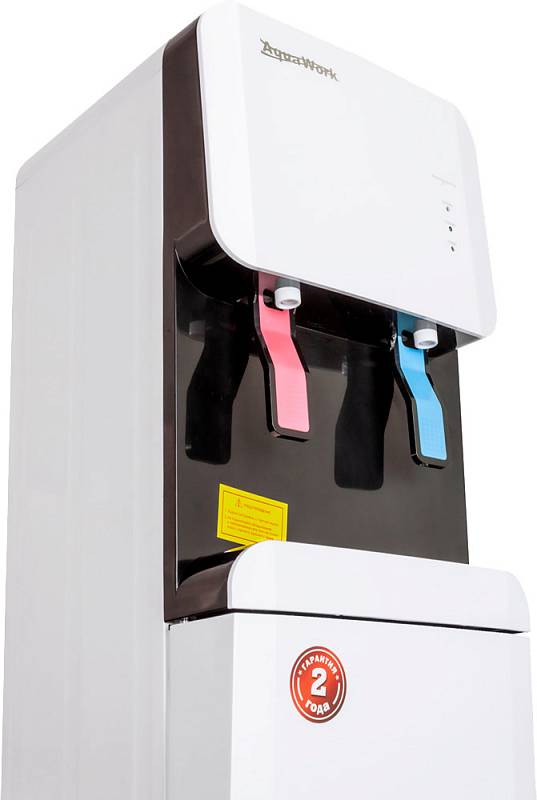 Кулер для воды Пурифайер Aqua Work 105-LR/SF+F бело-черный компрессорный