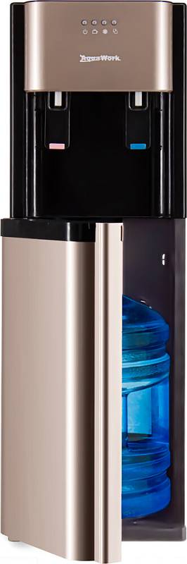 Кулер для воды Aqua Work 41-LDS золотой с нижней загрузкой бутыли электронный