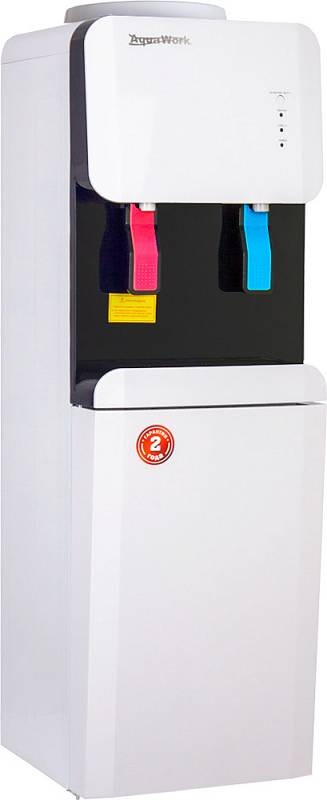 Кулер для воды Пурифайер Aqua Work 105-LDR/SF+F бело-черный электронный